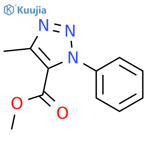 1H-1,2,3-TRIAZOLE-5-CARBOXYLIC ACID, 4-METHYL-1-PHENYL-, METHYL ESTER structure