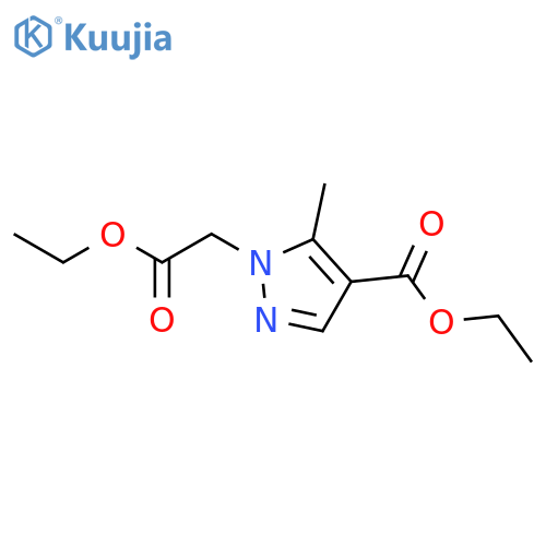 1H-Pyrazole-1-acetic acid, 4-(ethoxycarbonyl)-5-methyl-, ethyl ester structure