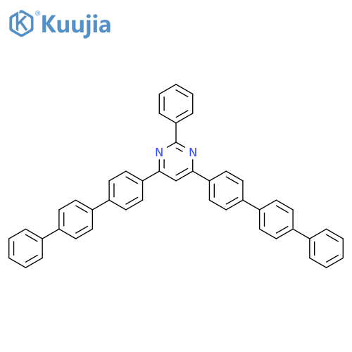 PYRIMIDINE, 2-PHENYL-4,6-BIS([1,1':4',1''-TERPHENYL]-4-YL)- structure