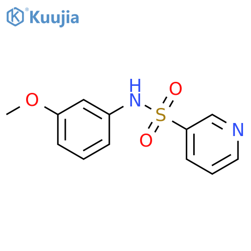 3-Pyridinesulfonamide, N-(3-methoxyphenyl)- structure