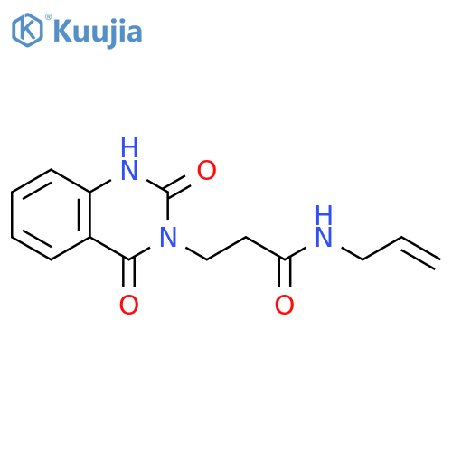 3-(2,4-dioxo-1,2,3,4-tetrahydroquinazolin-3-yl)-N-(prop-2-en-1-yl)propanamide structure