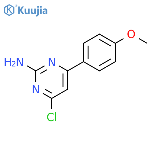 4-chloro-6-(4-methoxyphenyl)pyrimidin-2-amine structure