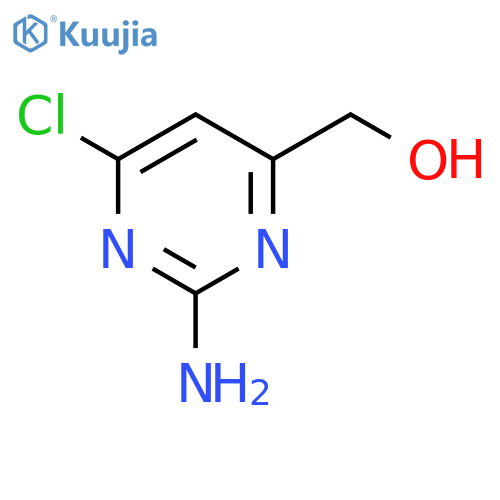 (2-amino-6-chloro-pyrimidin-4-yl)methanol structure
