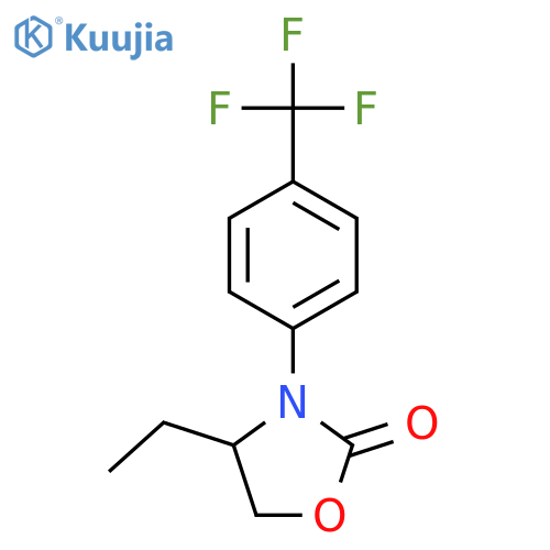 2-Oxazolidinone, 4-ethyl-3-[4-(trifluoromethyl)phenyl]- structure