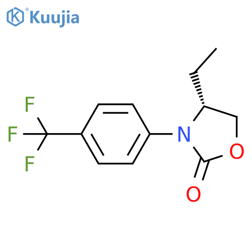 2-OXAZOLIDINONE, 4-ETHYL-3-[4-(TRIFLUOROMETHYL)PHENYL]-, (4R)- structure