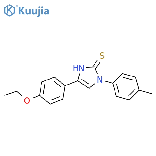 4-(4-ethoxyphenyl)-1-(4-methylphenyl)-2,3-dihydro-1H-imidazole-2-thione structure