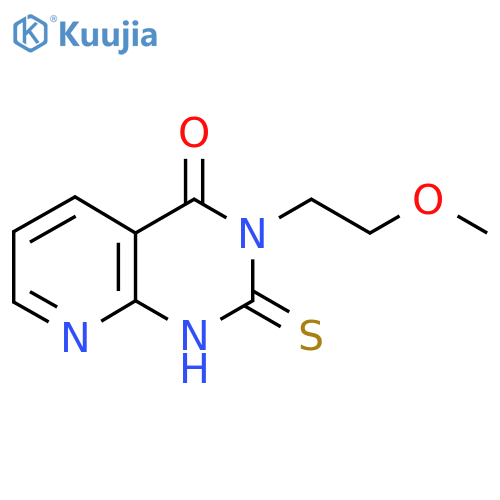 3-(2-methoxyethyl)-2-sulfanylidene-1H,2H,3H,4H-pyrido2,3-dpyrimidin-4-one structure