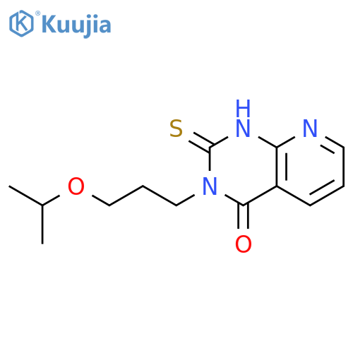 3-3-(propan-2-yloxy)propyl-2-sulfanylidene-1H,2H,3H,4H-pyrido2,3-dpyrimidin-4-one structure