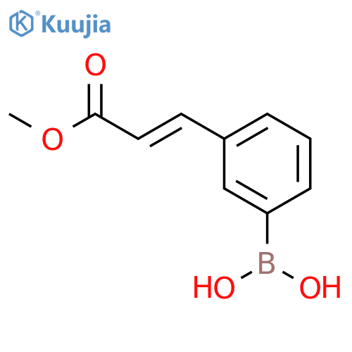 2-Propenoic acid, 3-(3-boronophenyl)-, 1-methyl ester structure