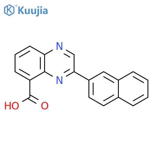 3-NAPHTHALEN-2-YL-QUINOXALINE-5-CARBOXYLIC ACID structure