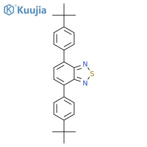 2,1,3-Benzothiadiazole, 4,7-bis[4-(1,1-dimethylethyl)phenyl]- structure
