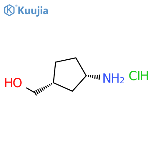 Cyclopentanemethanol, 3-amino-, hydrochloride, (1R,3S)-rel- structure