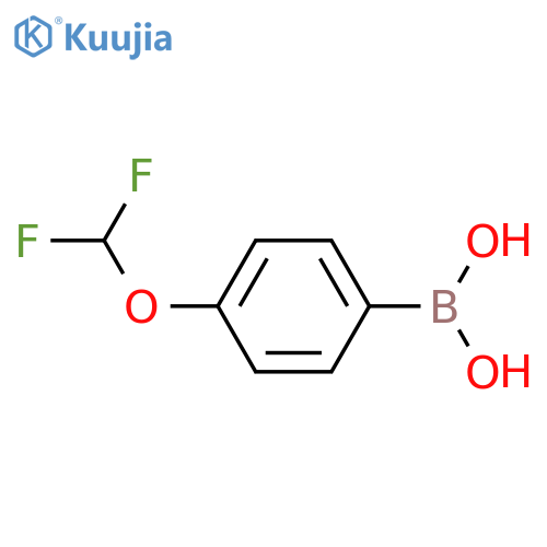 [4-(difluoromethoxy)phenyl]boronic acid structure