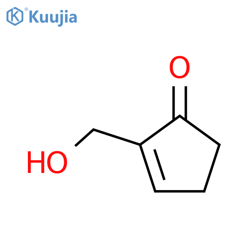 2-(hydroxymethyl)cyclopent-2-en-1-one structure