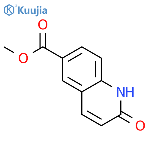 6-Quinolinecarboxylic acid, 1,2-dihydro-2-oxo-, methyl ester structure