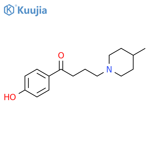 1-Butanone, 1-(4-hydroxyphenyl)-4-(4-methyl-1-piperidinyl)- structure