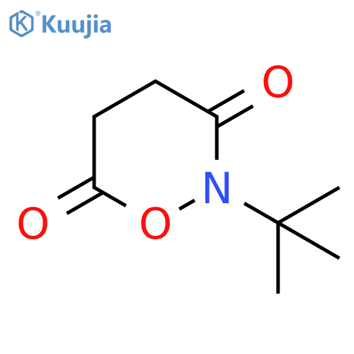 2H-1,2-Oxazine-3,6-dione, 2-(1,1-dimethylethyl)dihydro- structure