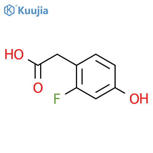 2-(2-fluoro-4-hydroxyphenyl)acetic acid structure