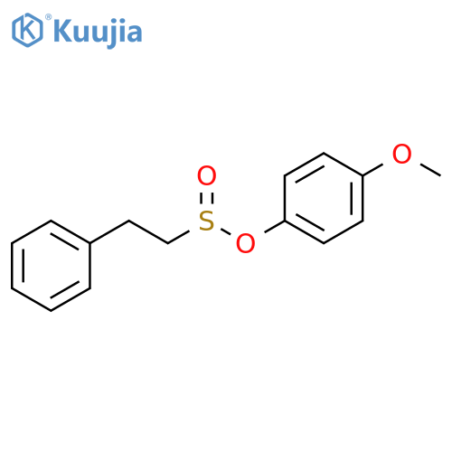 Benzeneethanesulfinic acid, 4-methoxyphenyl ester structure