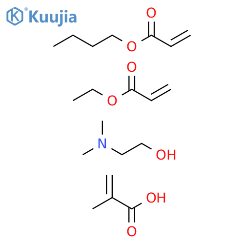 2-Propenoicacid,2-methyl-,polymerwithbutyl2-propenoateandethyl2-propenoate,reactionproductswith2-(dimethylamino)ethanol structure