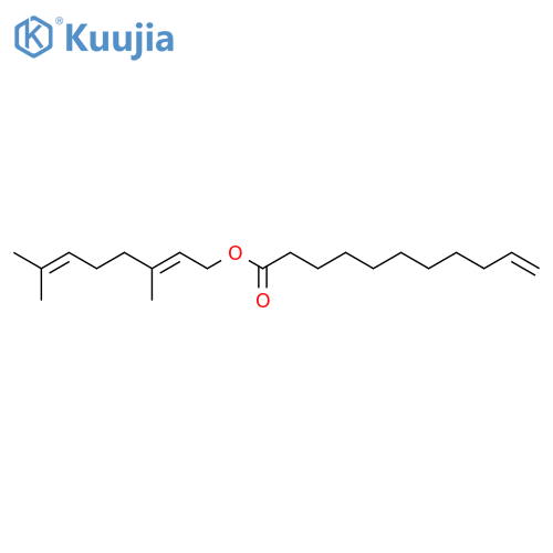 10-Undecenoic acid,3,7-dimethyl-2,6-octadien-1-yl ester structure