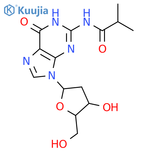 N-[9-[(2R,4S,5R)-4-hydroxy-5-(hydroxymethyl)tetrahydrofuran-2-yl]-6-oxo-1H-purin-2-yl]-2-methyl-propanamide structure