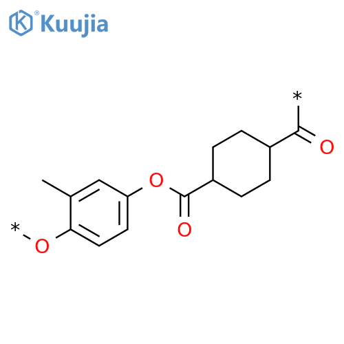Poly[oxy(methyl-1,4-phenylene)oxycarbonyl-1,4-cyclohexanediylcarbonyl] structure