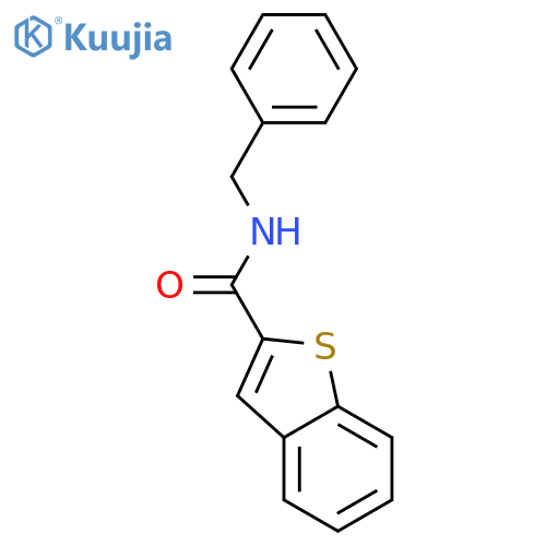 BENZO[B]THIOPHENE-2-CARBOXAMIDE, N-(PHENYLMETHYL)- structure