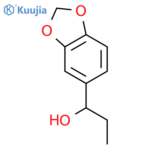 1,3-Benzodioxole-5-methanol,a-ethyl- structure