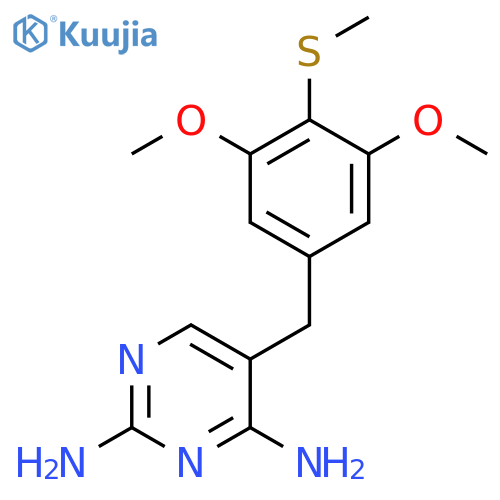 2,4-Pyrimidinediamine,5-[[3,5-dimethoxy-4-(methylthio)phenyl]methyl]- structure