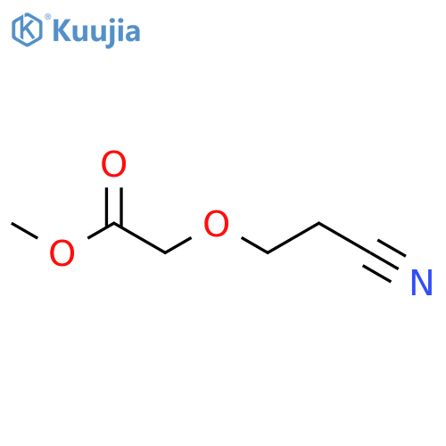 Acetic acid, (2-cyanoethoxy)-, methyl ester structure