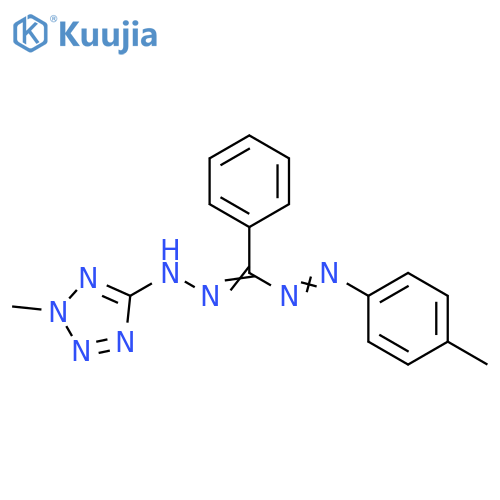5H-Tetrazol-5-one, 1,2-dihydro-2-methyl-,[[(4-methylphenyl)azo]phenylmethylene]hydrazone structure