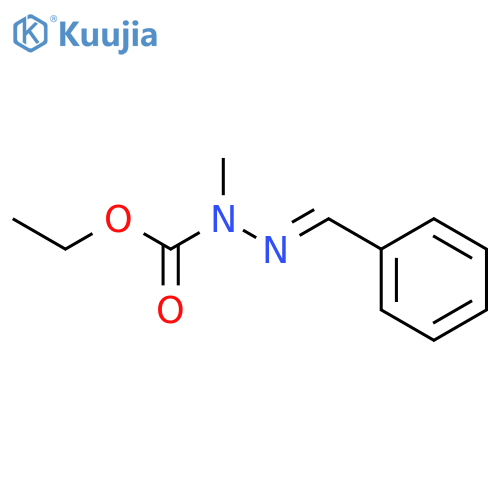 Hydrazinecarboxylic acid, methyl(phenylmethylene)-, ethyl ester structure