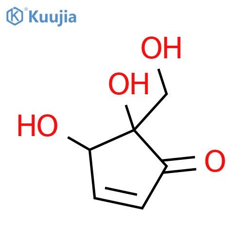 2-Cyclopenten-1-one,4,5-dihydroxy-5-(hydroxymethyl)-, (4R,5R)-rel- structure