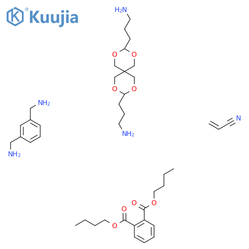 [3-(Aminomethyl)phenyl]methanamine;3-[3-(3-aminopropyl)-2,4,8,10-tetraoxaspiro[5.5]undecan-9-yl]propan-1-amine;dibutyl benzene-1,2-dicarboxylate;prop-2-enenitrile structure