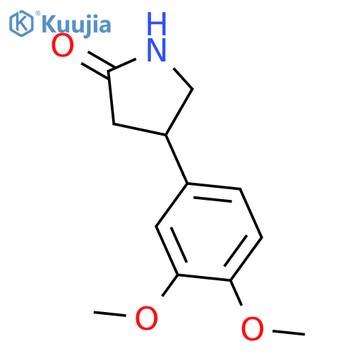 4-(3,4-dimethoxyphenyl)pyrrolidin-2-one structure