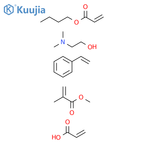 2-Propenoicacid,2-methyl-,methylester,polymerwithbutyl2-propenoate,2-(dimethylamino)ethanol,ethenylbenzeneand2-propenoicacid structure