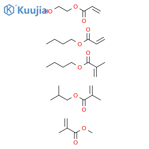 2-Propenoicacid,2-methyl-,butylester,polymerwithbutyl2-propenoate,2-hydroxyethyl2-propenoate,methyl2-methyl-2-propenoateand2-methylpropyl2-methyl-2-propenoate structure