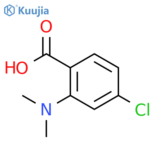 Benzoic acid, 4-chloro-2-(dimethylamino)- structure