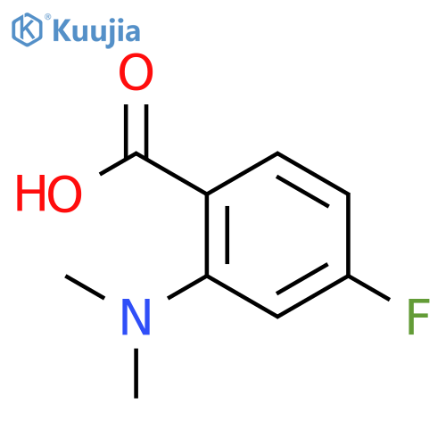 Benzoic acid, 2-(dimethylamino)-4-fluoro- structure