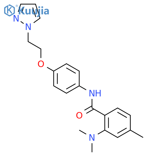 Benzamide,2-(dimethylamino)-4-methyl-N-[4-[2-(1H-pyrazol-1-yl)ethoxy]phenyl]- structure