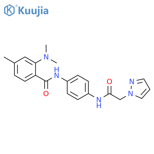1H-Pyrazole-1-acetamide,N-[4-[[2-(dimethylamino)-4-methylbenzoyl]amino]phenyl]- structure