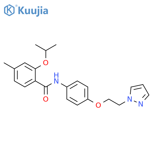 Benzamide,4-methyl-2-(1-methylethoxy)-N-[4-[2-(1H-pyrazol-1-yl)ethoxy]phenyl]- structure