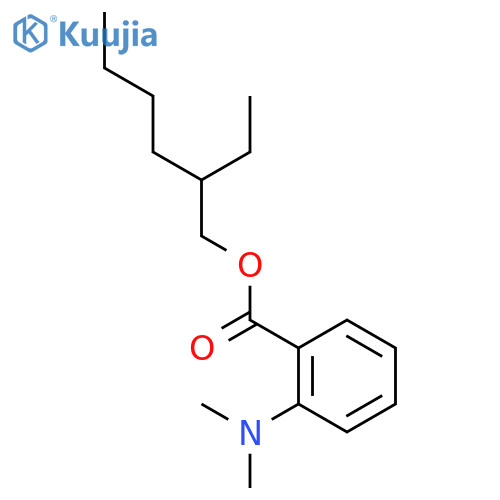 2-ethylhexyl 2-(dimethylamino)benzoate structure