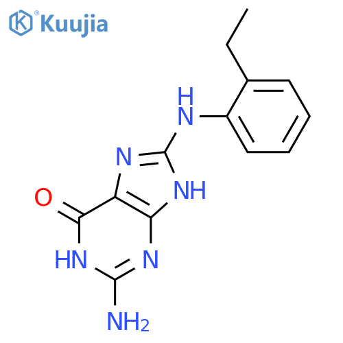 6H-Purin-6-one, 2-amino-8-[(2-ethylphenyl)amino]-1,7-dihydro- structure