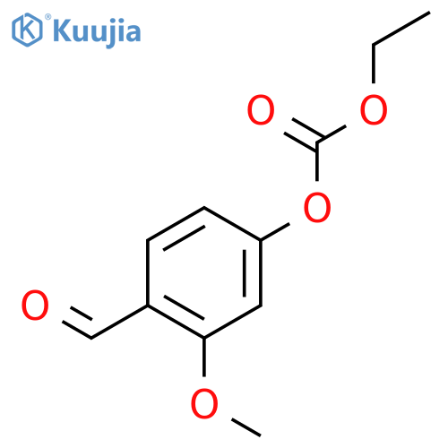 ethyl 4-formyl-3-methoxyphenyl carbonate structure
