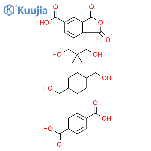 1,4-Benzenedicarboxylicacid,polymerwith1,4-cyclohexanedimethanol,1,3-dihydro-1,3-dioxo-5-isobenzofurancarboxylicacidand2,2-dimethyl-1,3-propanediol structure