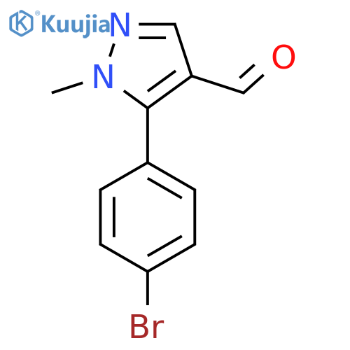 5-(4-Bromophenyl)-1-methyl-1h-pyrazole-4-carbaldehyde structure