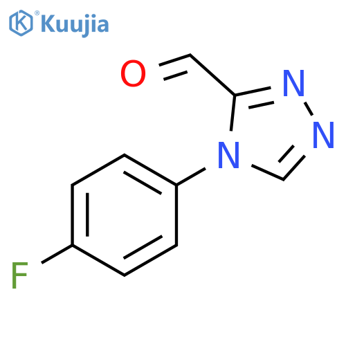 4H-1,2,4-Triazole-3-carboxaldehyde, 4-(4-fluorophenyl)- structure