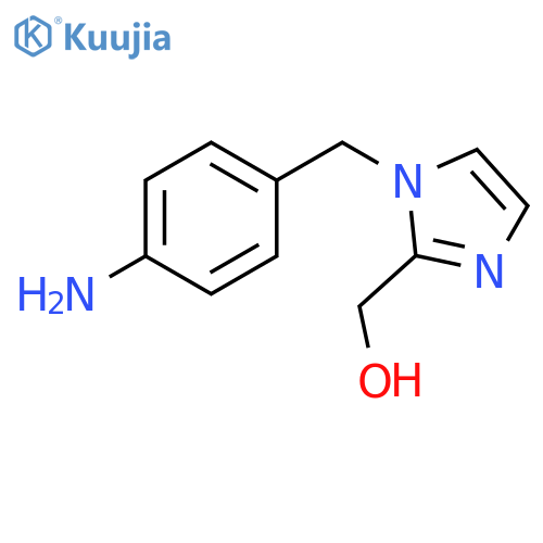 1-[(4-aminophenyl)methyl]-1H-Imidazole-2-methanol structure